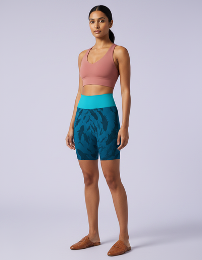 Azure Yoga Shorts yoga shorts