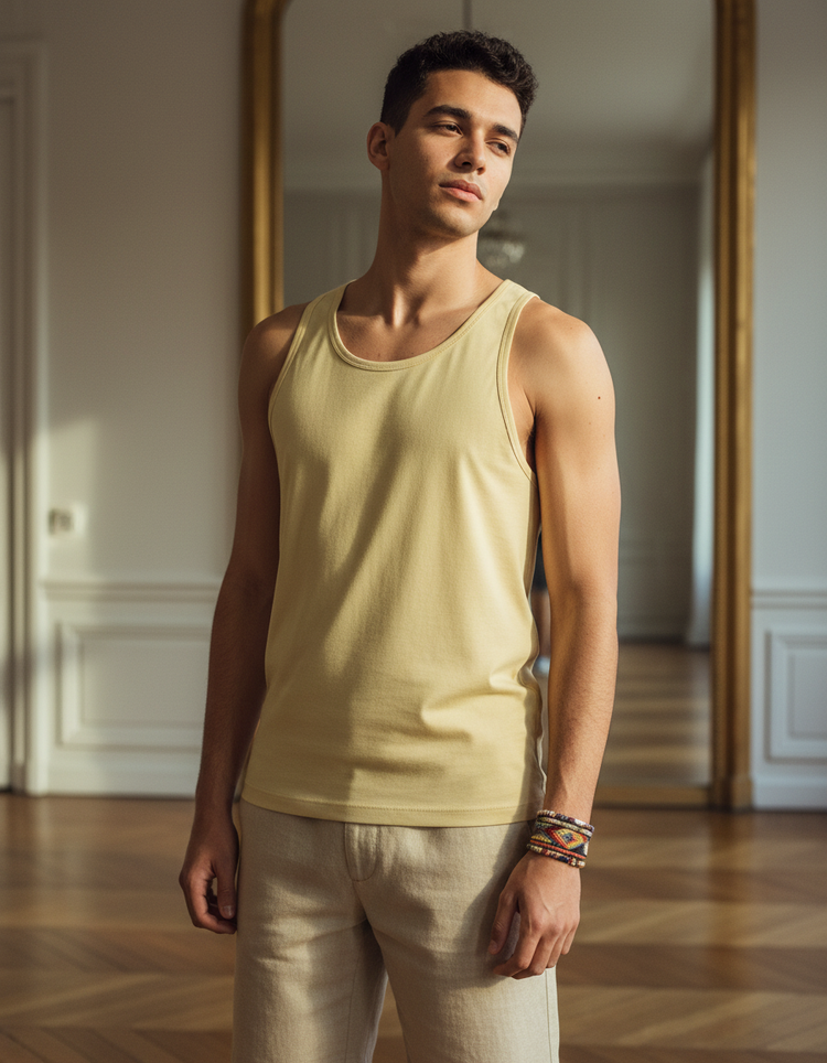 Flax Field Tank Top Men's Tank Top — Dripper