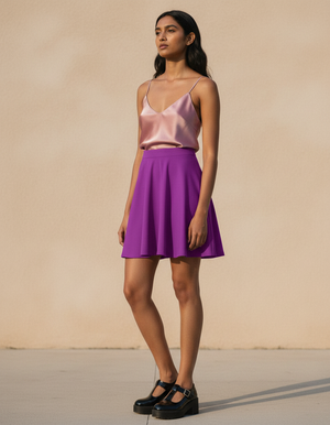 Purple Skater Skirt Skater Skirt — Dripper