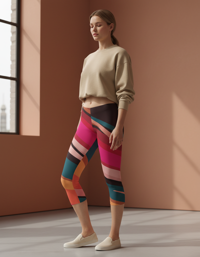 Hot Pink Capri Leggings capri leggings