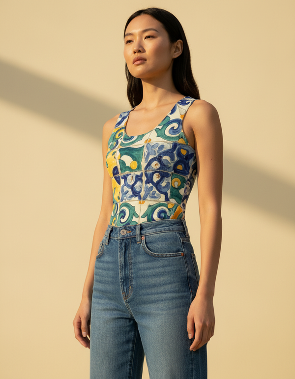 Azulejo Tank Top bikini — Dripper
