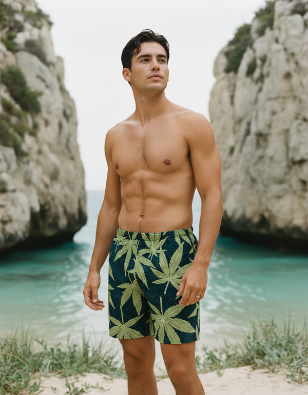 Men's Japanese Asanoha Swim Trunks