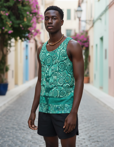 Men's Turquoise Aether Tank Top tank top