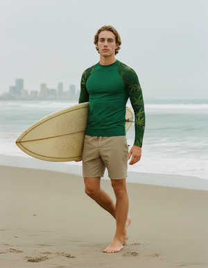 Runway Emerald Mizu Rash Guard Men's Rashguard — Dripper