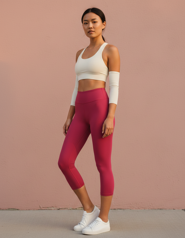 Cherry Leggings Capri Yoga Leggings — Dripper