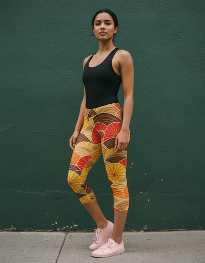 Amber Haze Hikari Capri Leggings capri leggings