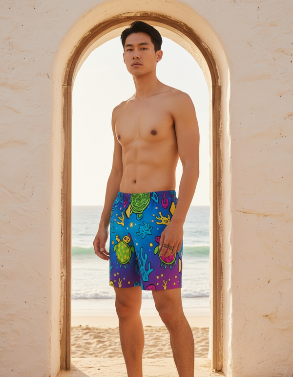 Coral Men's Swim Trunks bikini — Dripper