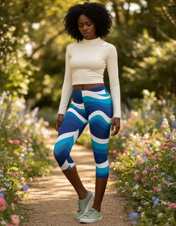 Abyss Capri Leggings Capri Leggings — Dripper