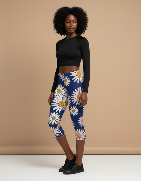 Blossom Capri Leggings Capri Leggings — Dripper