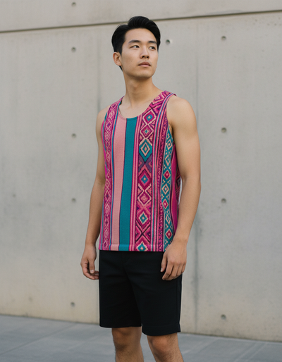 Men's Electric Fuchsia Tierra Tank Top tank top