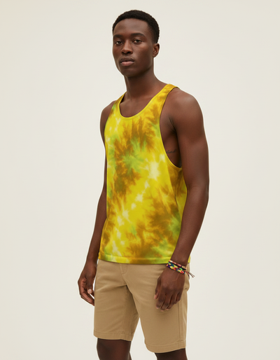 Men's Lemon Yellow Eclipse Tank Top tank top