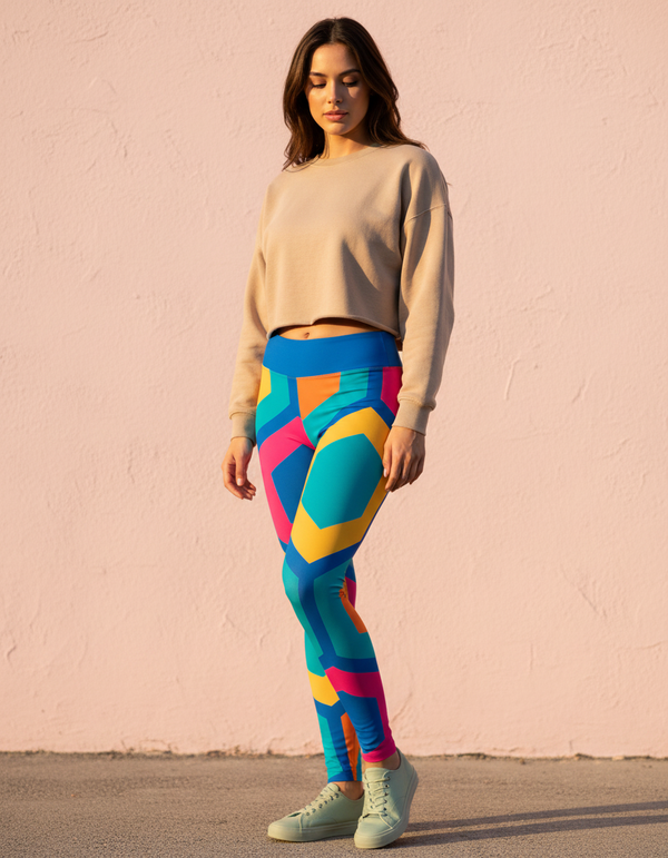 Sakura full-length leggings