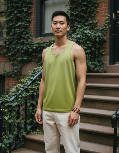 Men's Runway Chartreuse Elysium Tank Top tank top