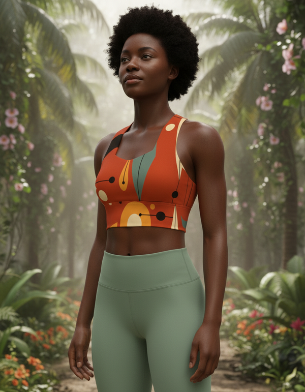 Mid-century Collection longline sports bras