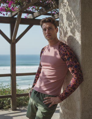 Men's Tea Rose Dapple men's short-sleeve rashguards