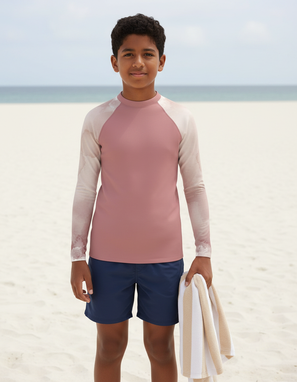 Youth Watercolor Rash Guard