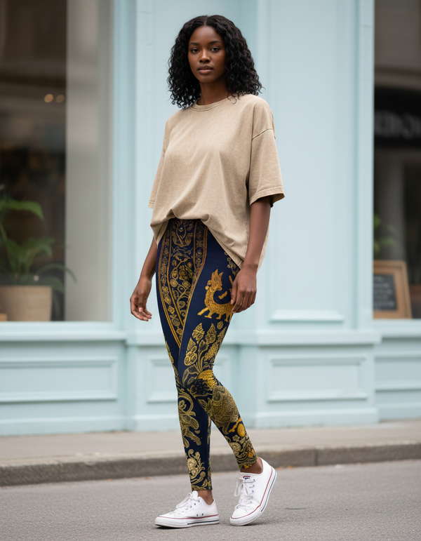Women's Indonesian Songket Leggings