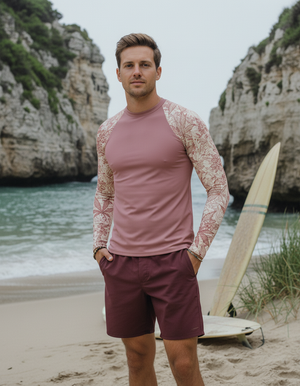 Dusty Rose Kumo Rash Guard Men's Rashguard — Dripper