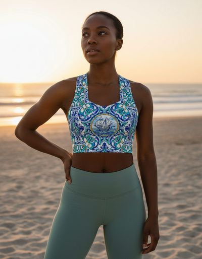 Cerulean Longline Sports Bra longline sports bra