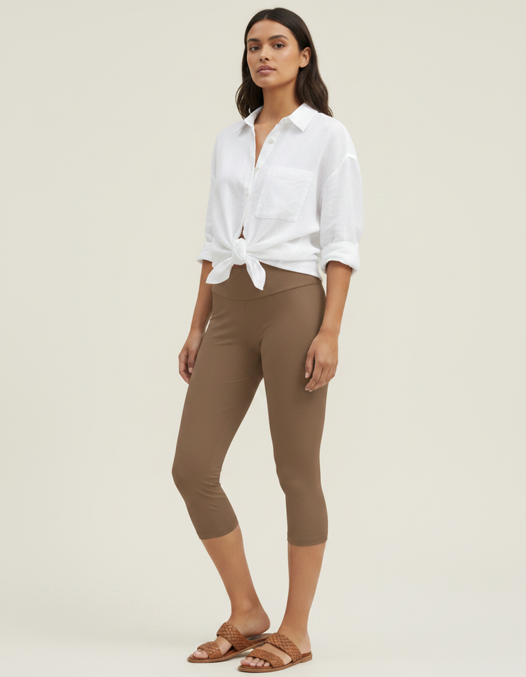 Hazelnut Capri Leggings Capri Leggings — Dripper
