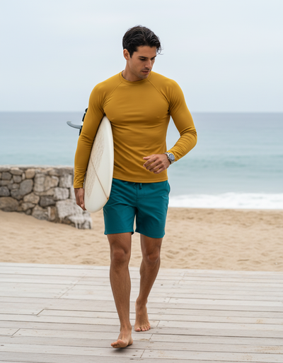 Men's Mustard rash guard