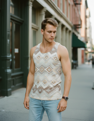 Men's White Onyx Andes Tank Top tank top