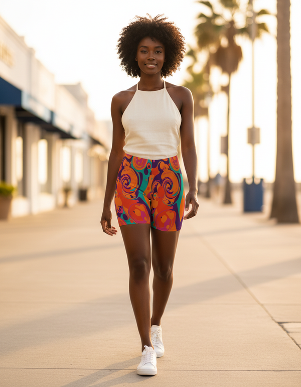 Psychedelic Collection women's short shorts