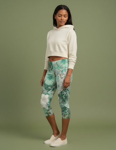 Jelly Mint Kumu Capri Leggings capri leggings