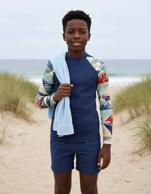 Rhodonite Zenith Youth Rash Guard Youth Rash Guard — Dripper