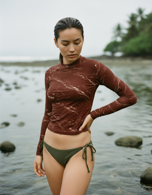 Rashguard in Burnt Sienna Eclipse