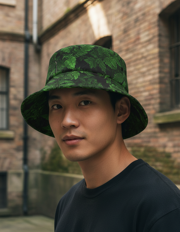 Verdant Horizon Fern Bucket Hat