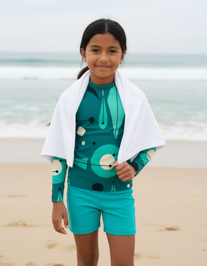 Kids Turquoise kids rashguards