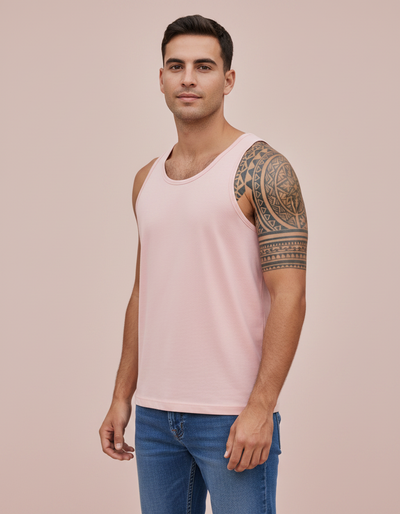 Men's Millennial Pink Tank Top tank top