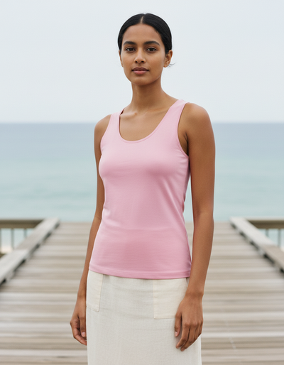 Women's Powder Pink Tank Top tank top