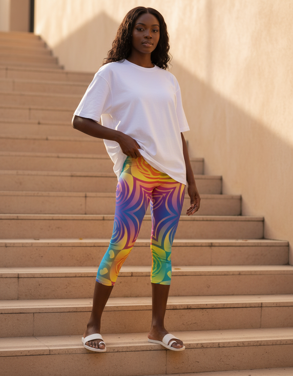 Prism Capri Leggings Capri Leggings — Dripper