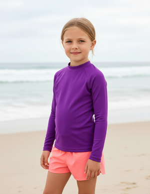 Purple Kids Rash Guard Kids Rash Guard — Dripper