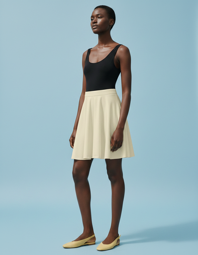 Oatmeal Skater Skirt skater skirt