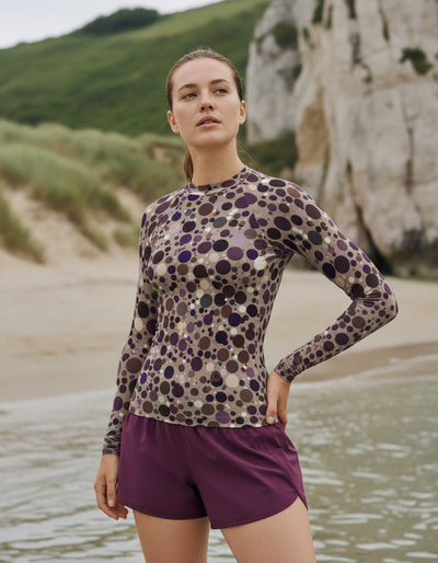 Women's Angora Dapple rash guard