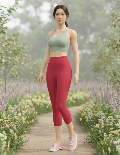 Cinnabar Capri Yoga Leggings capri yoga leggings