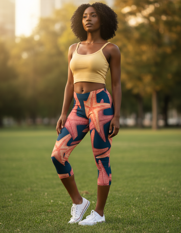 Tidepool Leggings Capri Leggings — Dripper