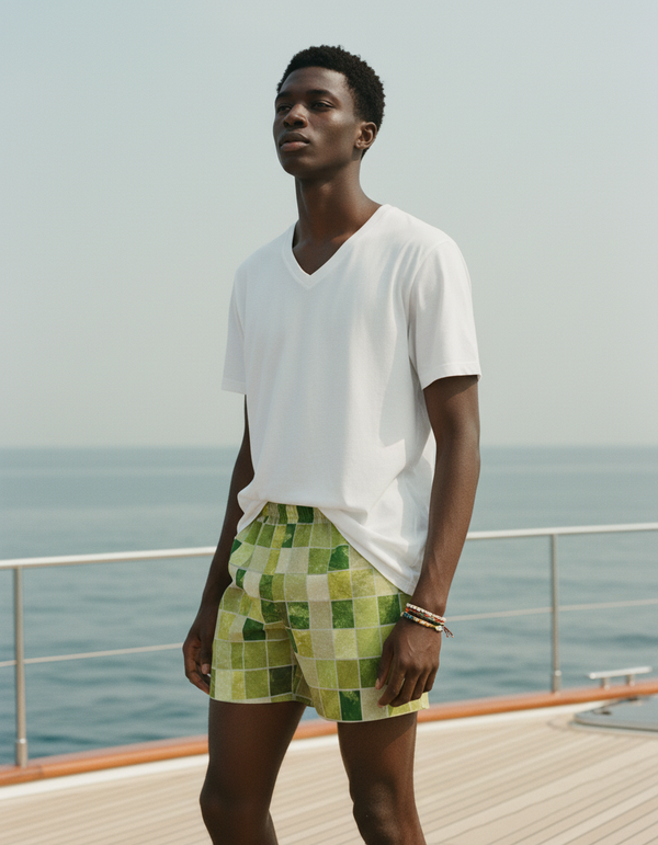 Men's Mosaic Tile Swim Trunks