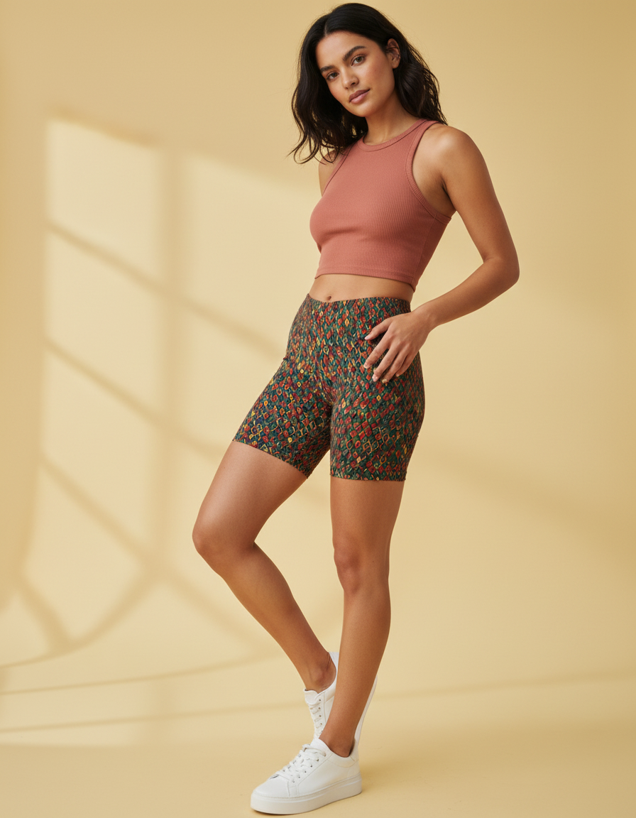 Burnt Sienna Spectrum women's short shorts