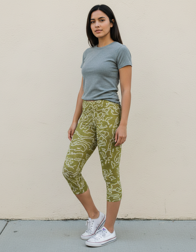Acacia Lattice Capri Leggings capri leggings