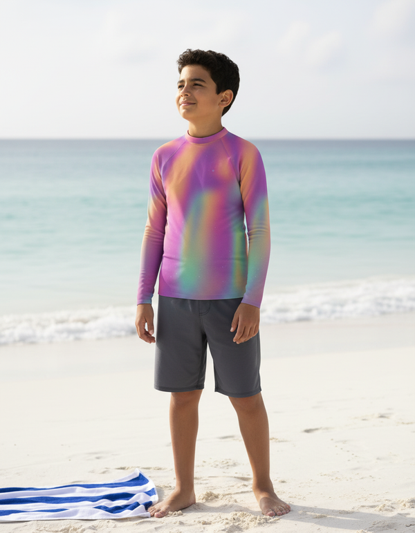 Youth Holographic Rash Guard