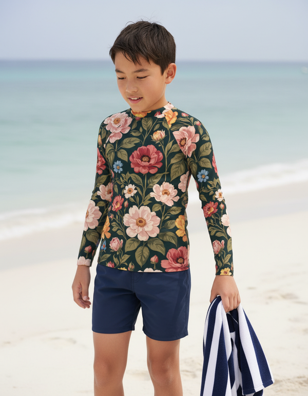 Youth Renoir Garden Palette Rash Guard