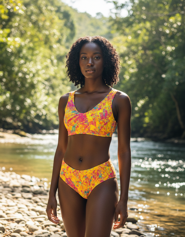 Glint high-waisted bikinis
