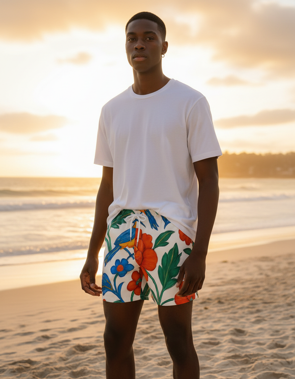 Chinese Collection men's swim trunks