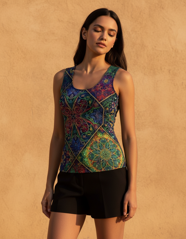Celestial Glow Eclipse Tank Top