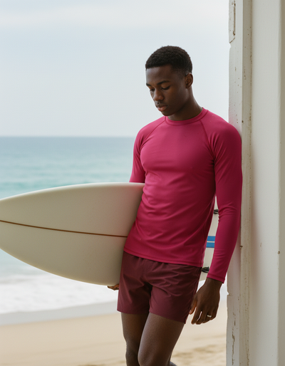 Men's Viva Magenta rash guard