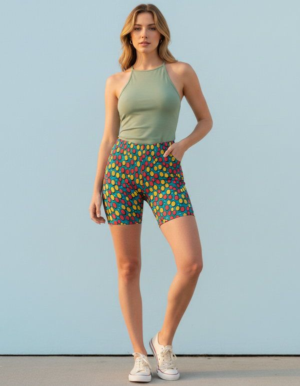Mosaic women's short shorts